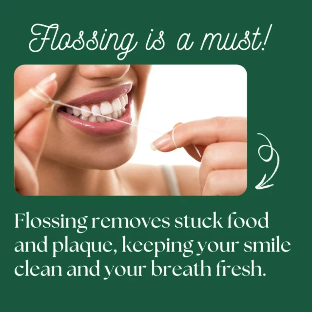 With all the delicious food from yesterday, flossing is a must! 👍Flossing removes stuck food and plaque, keeping your smile clean and your breath fresh. Celebrate Flossing Day with a thorough floss session today (and everyday)!

#FlossingDay #FreshSmile #CoolsmilesOrthodontics #Medford #MedfordOrthodontist #PortJefferson #PortJeffersonOrthodontist #HealthySmile #Braces #NewSmile #Invisalign #InvisalignProvider #FreeConsultation #CoolsmilesOrtho